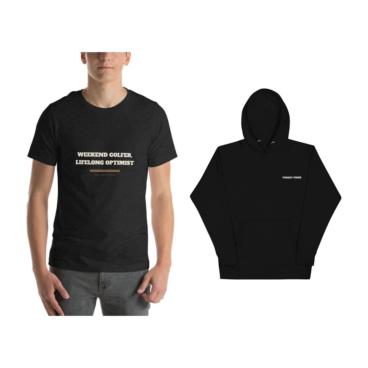 Golf tees and hoodies