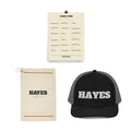 The Home Course Set — course print, personalized golf towel and embroidered trucker hat