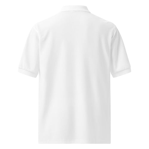 Another view of the embroidered golf polo